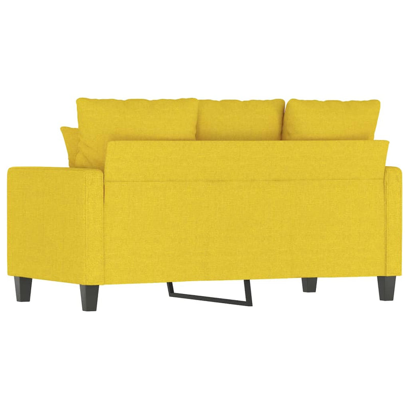 2-Sitzer-Sofa Hellgelb 120 cm Stoff