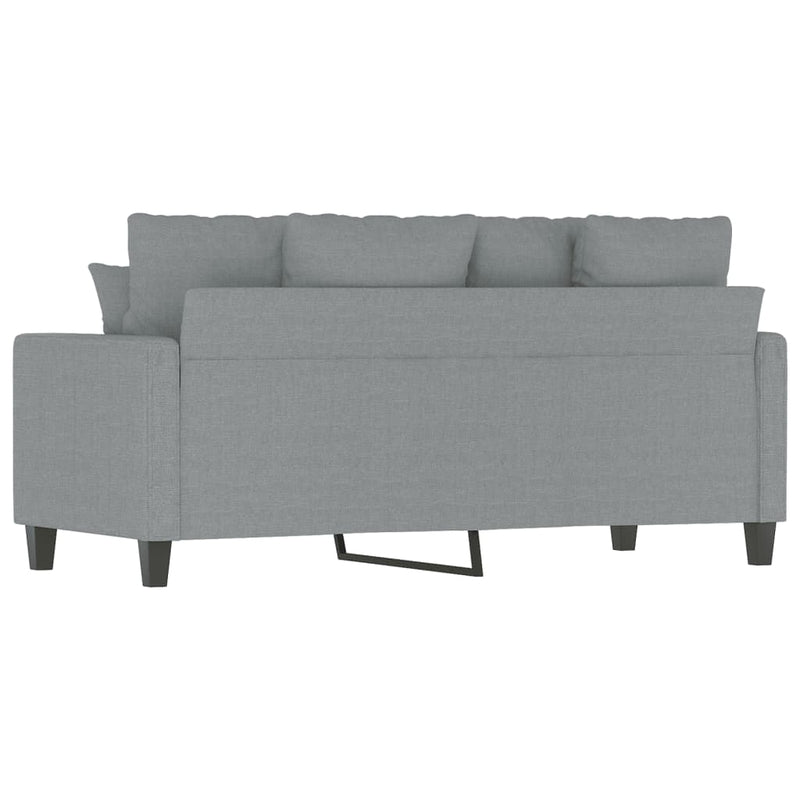2-Sitzer-Sofa Hellgrau 140 cm Stoff