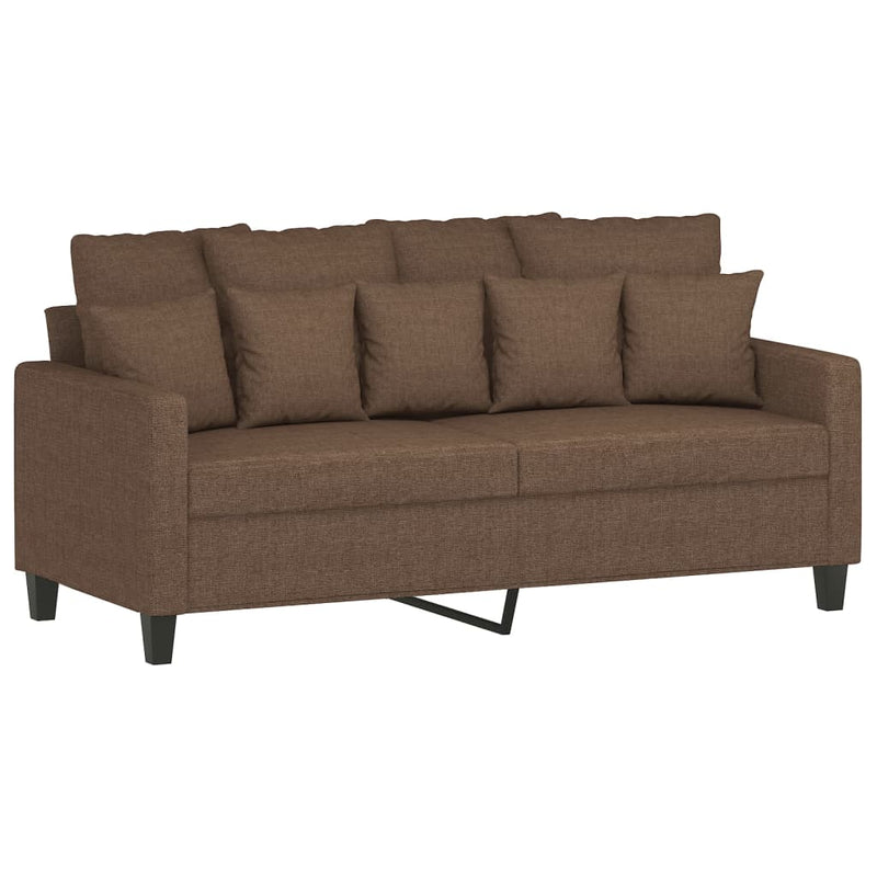 2-Sitzer-Sofa Braun 140 cm Stoff