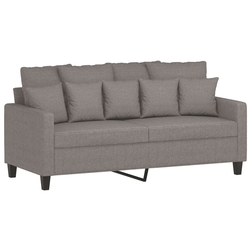 2-Sitzer-Sofa Taupe 140 cm Stoff