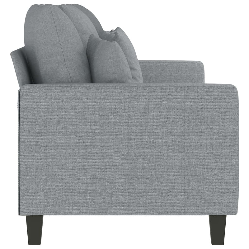 3-Sitzer-Sofa Hellgrau 180 cm Stoff