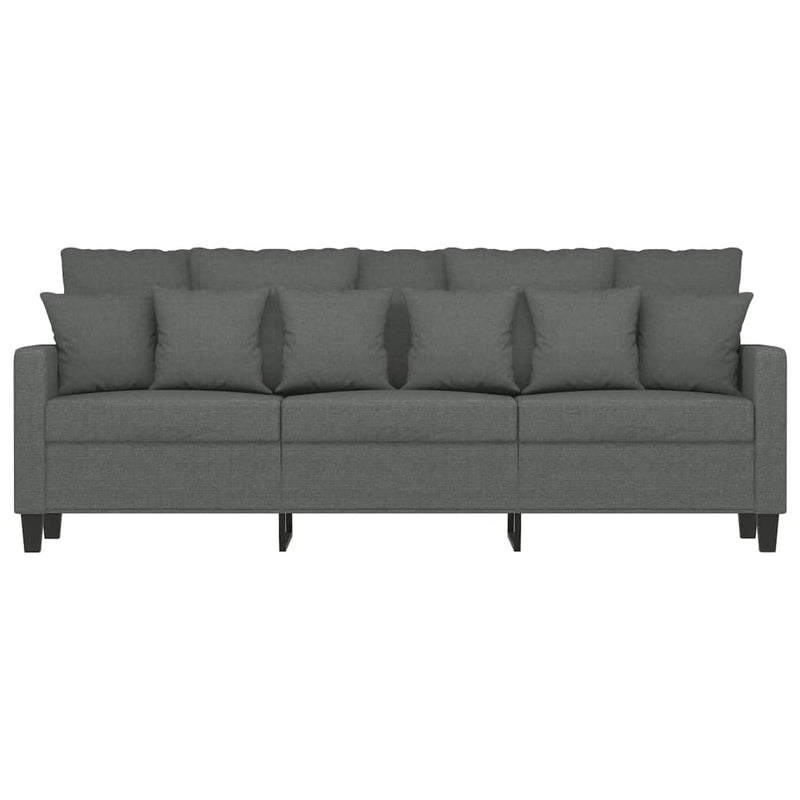 3-Sitzer-Sofa Dunkelgrau 180 cm Stoff