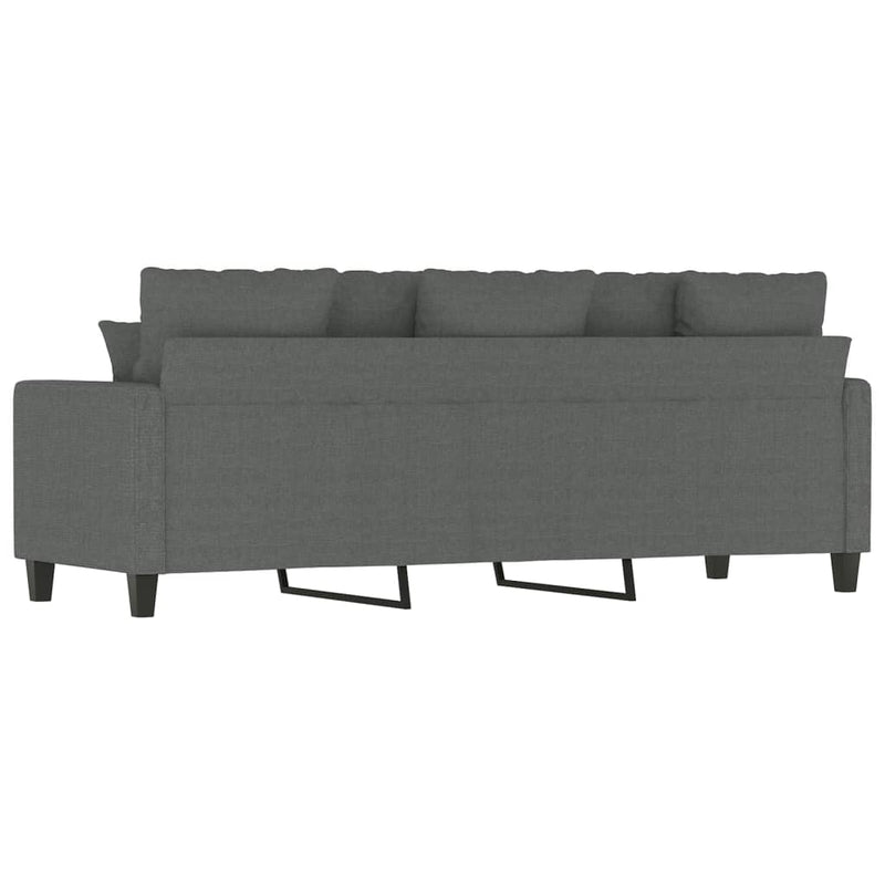 3-Sitzer-Sofa Dunkelgrau 180 cm Stoff