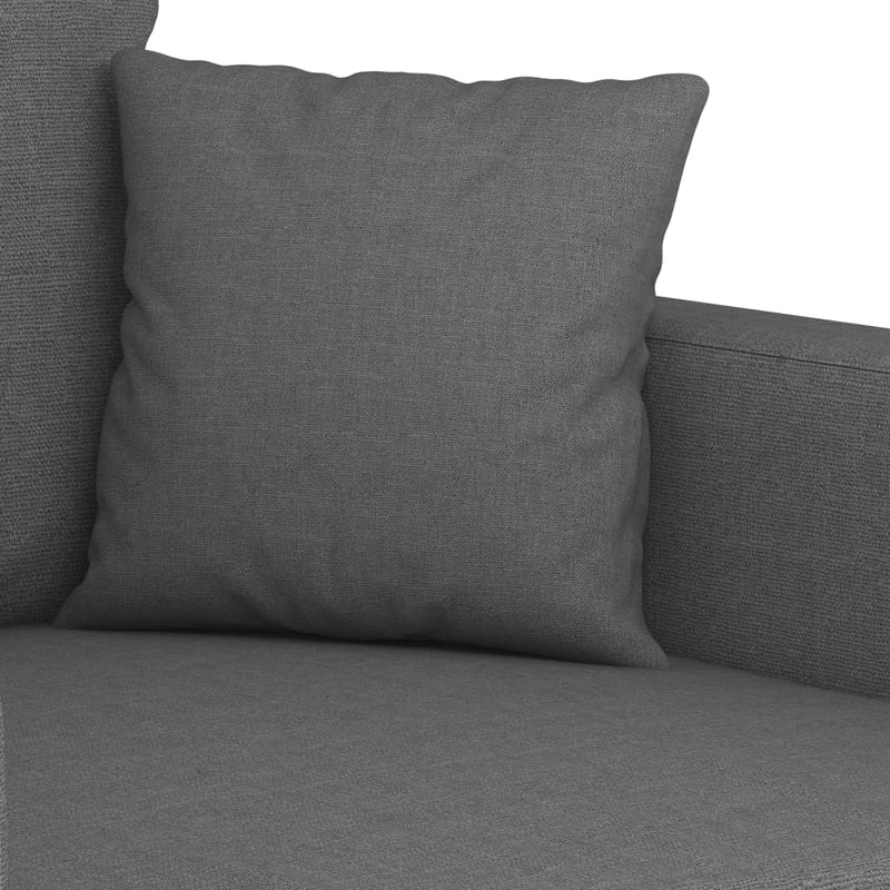 3-Sitzer-Sofa Dunkelgrau 180 cm Stoff