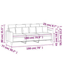3-Sitzer-Sofa 180 Cm Stoff