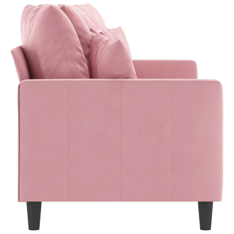 2-Sitzer-Sofa Rosa 140 cm Samt