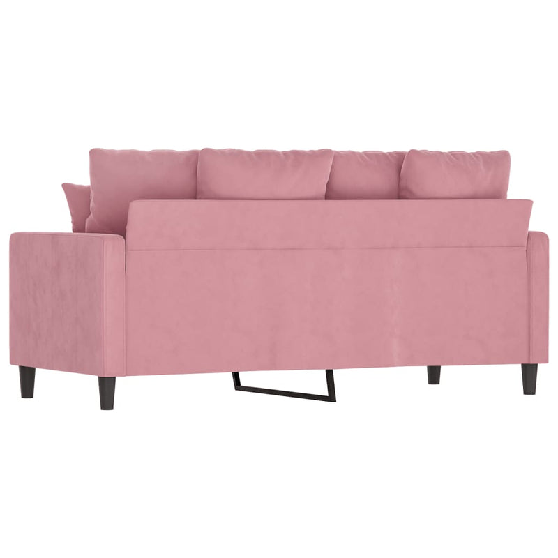 2-Sitzer-Sofa Rosa 140 cm Samt