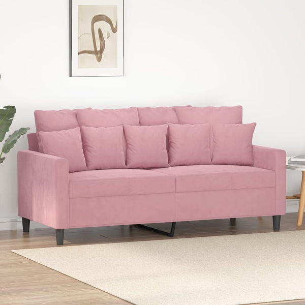 2-Sitzer-Sofa Rosa 140 cm Samt