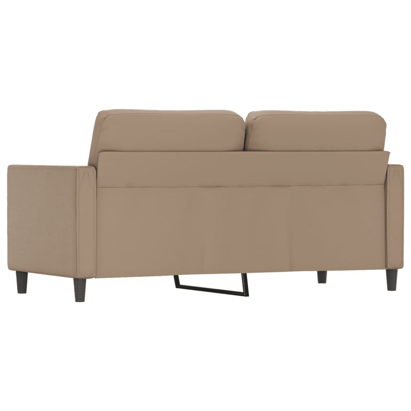 2-Sitzer-Sofa Cappuccino-Braun 140 cm Kunstleder