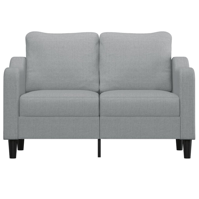 2-Sitzer-Sofa Hellgrau 120 cm Stoff