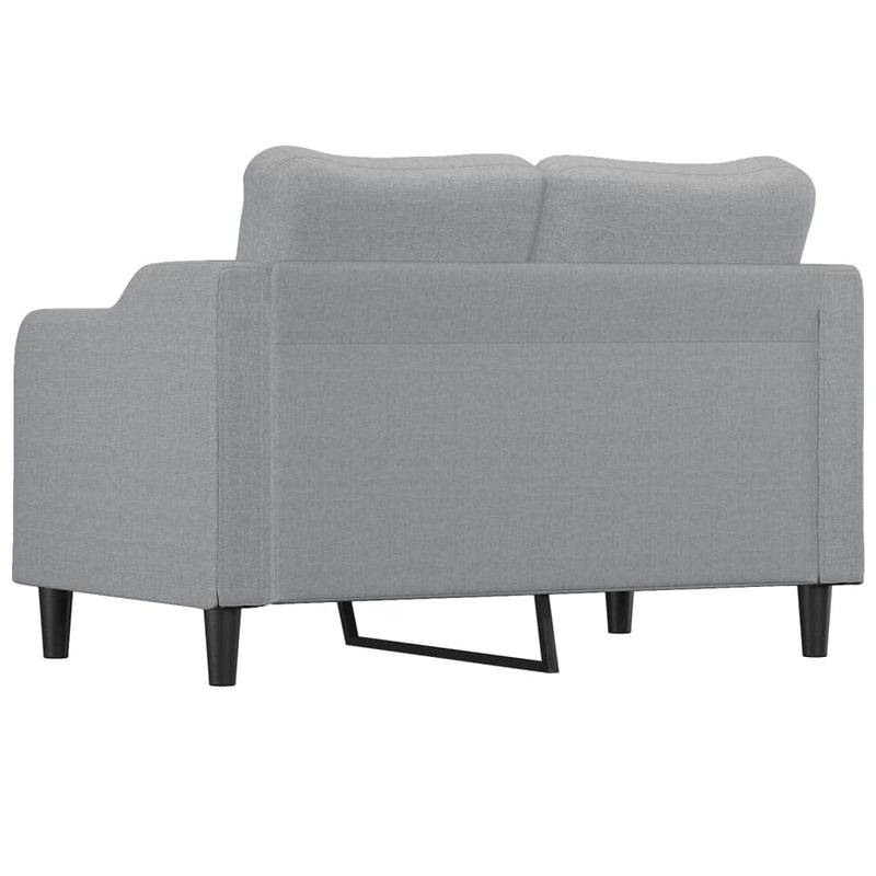 2-Sitzer-Sofa Hellgrau 120 cm Stoff