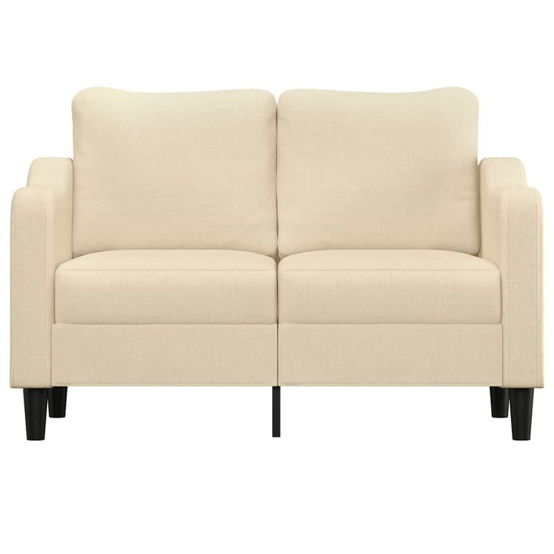 2-Sitzer-Sofa Creme 120 cm Stoff