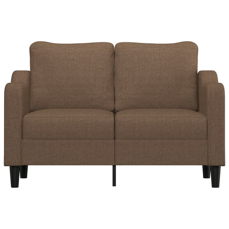 2-Sitzer-Sofa Braun 120 cm Stoff