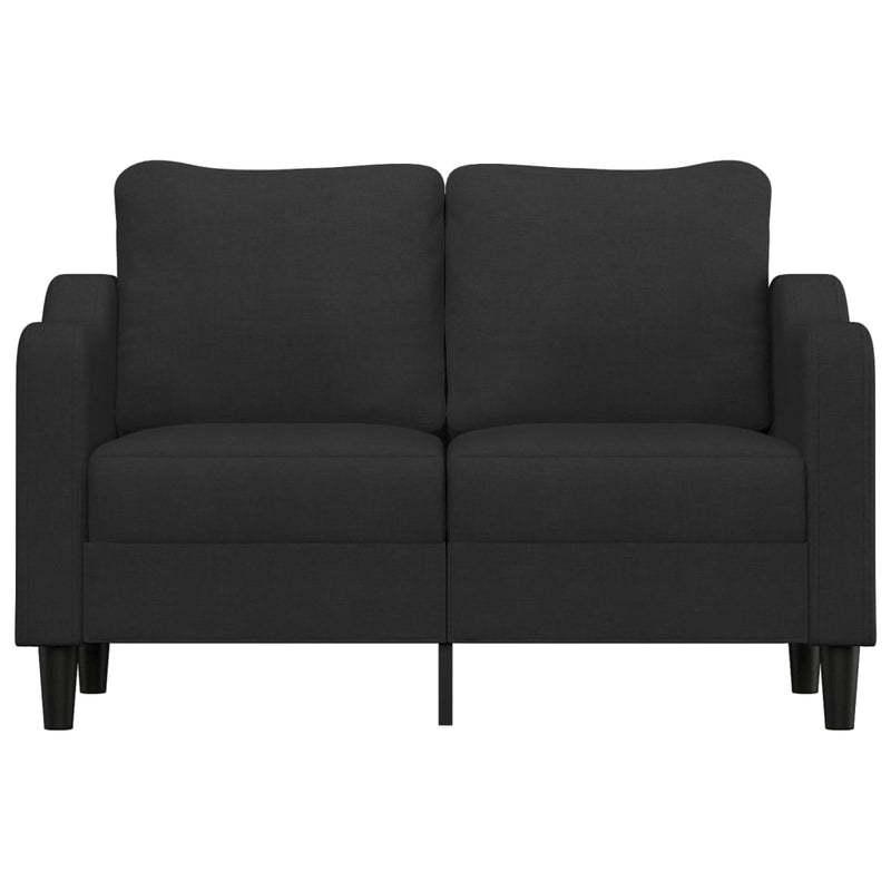 2-Sitzer-Sofa Schwarz 120 cm Stoff