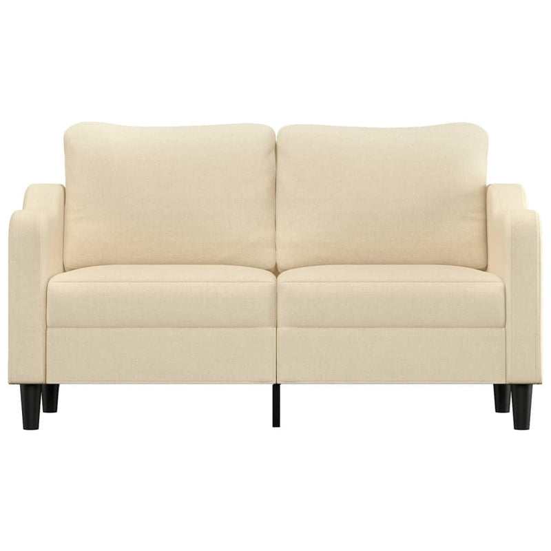 2-Sitzer-Sofa Creme 140 cm Stoff