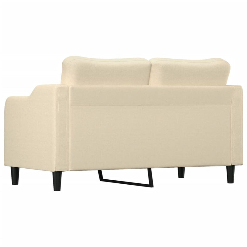 2-Sitzer-Sofa Creme 140 cm Stoff