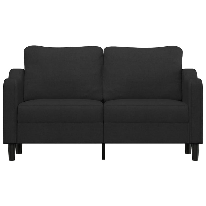 2-Sitzer-Sofa Schwarz 140 cm Stoff