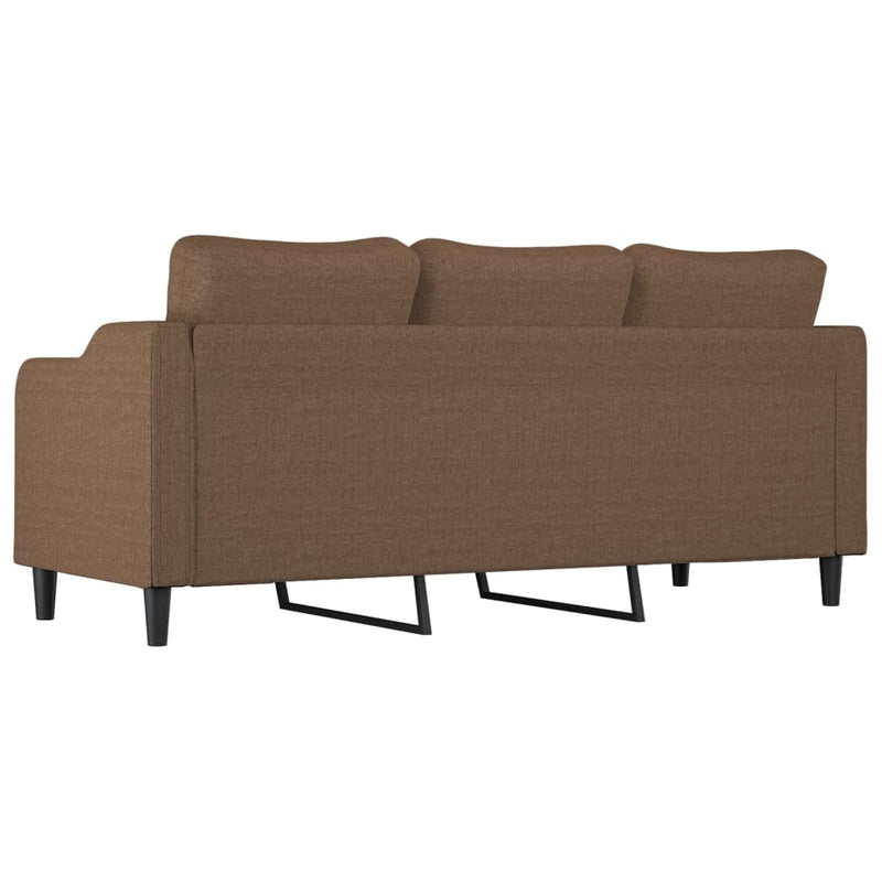 3-Sitzer-Sofa Braun 180 cm Stoff