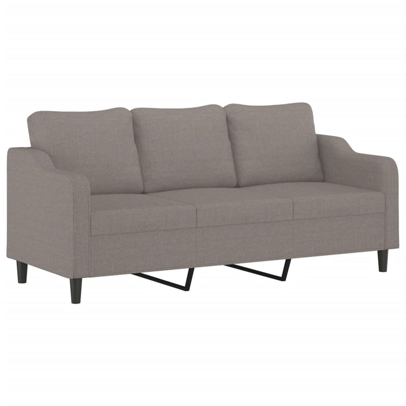 3-Sitzer-Sofa Taupe 180 cm Stoff