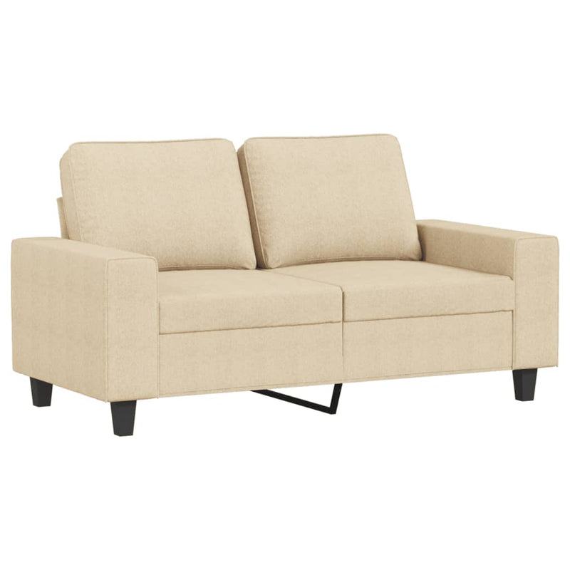 2-Sitzer-Sofa Creme 120 cm Stoff