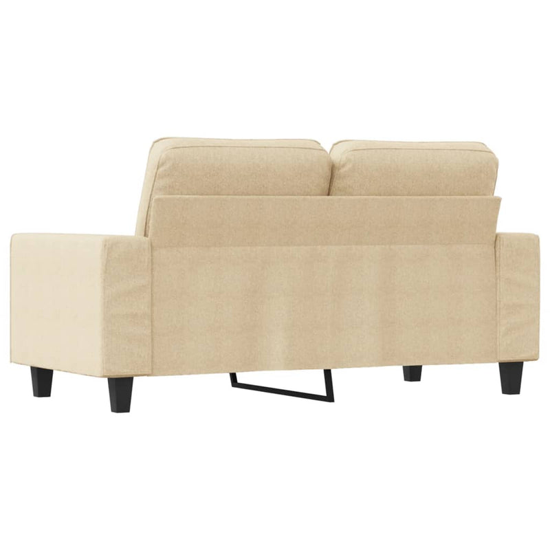 2-Sitzer-Sofa Creme 120 cm Stoff