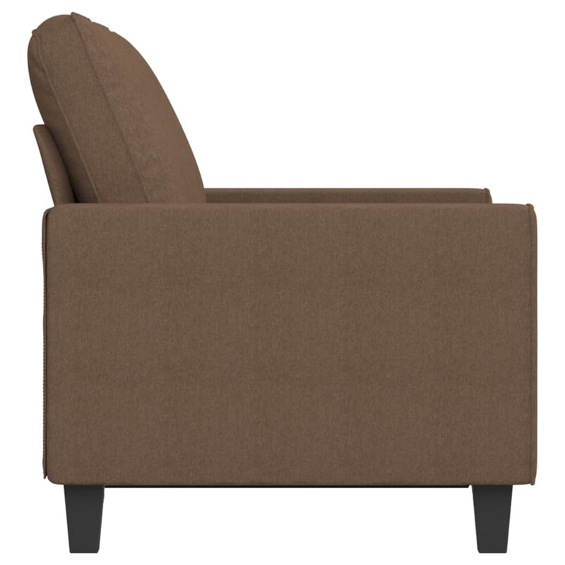 2-Sitzer-Sofa Braun 120 cm Stoff