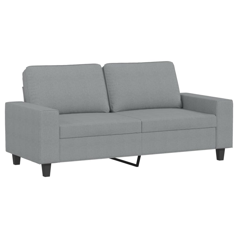 2-Sitzer-Sofa Hellgrau 140 cm Stoff