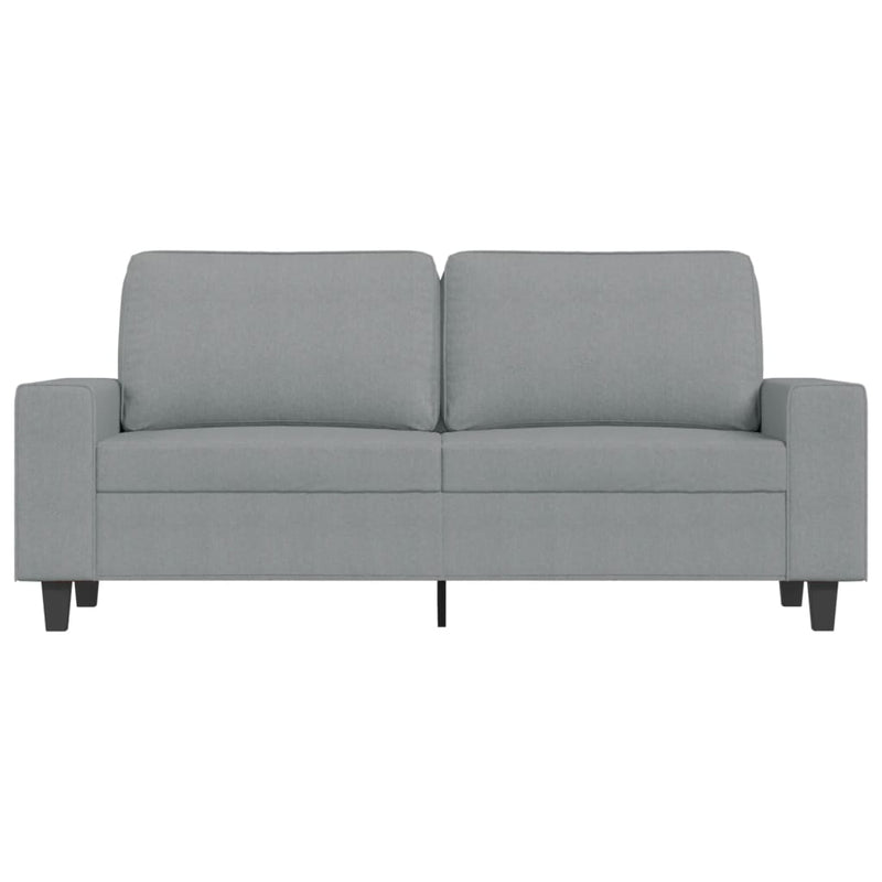 2-Sitzer-Sofa Hellgrau 140 cm Stoff