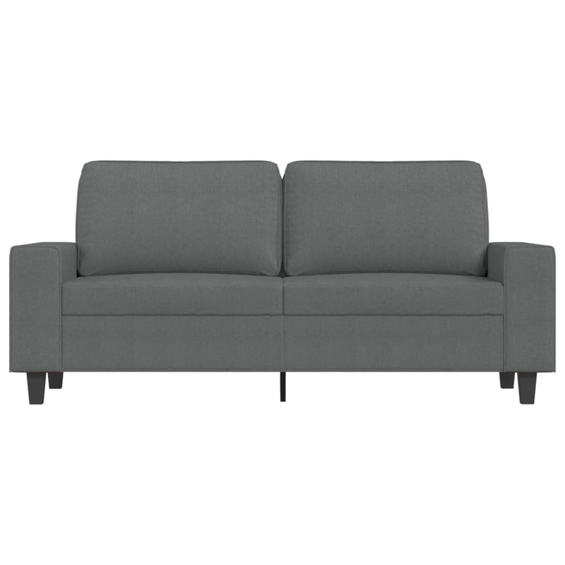 2-Sitzer-Sofa Dunkelgrau 140 cm Stoff