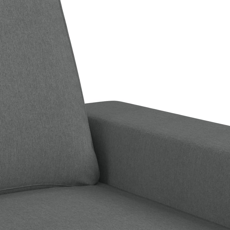 2-Sitzer-Sofa Dunkelgrau 140 cm Stoff