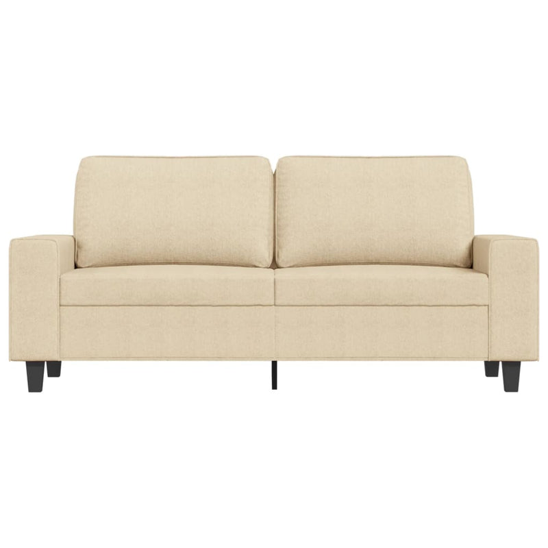 2-Sitzer-Sofa Creme 140 cm Stoff