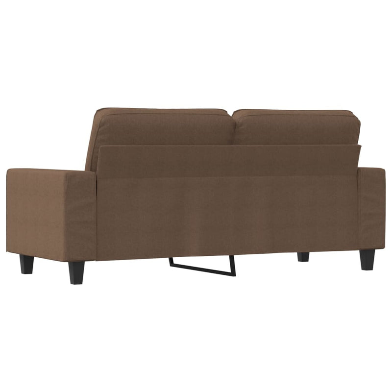 2-Sitzer-Sofa Braun 140 cm Stoff