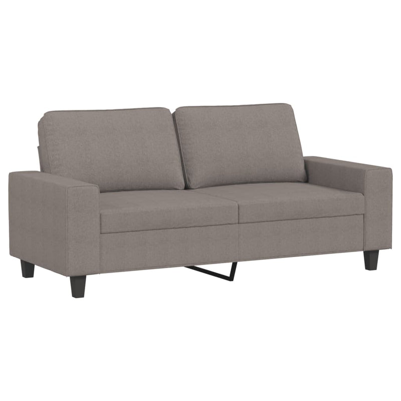 2-Sitzer-Sofa Taupe 140 cm Stoff