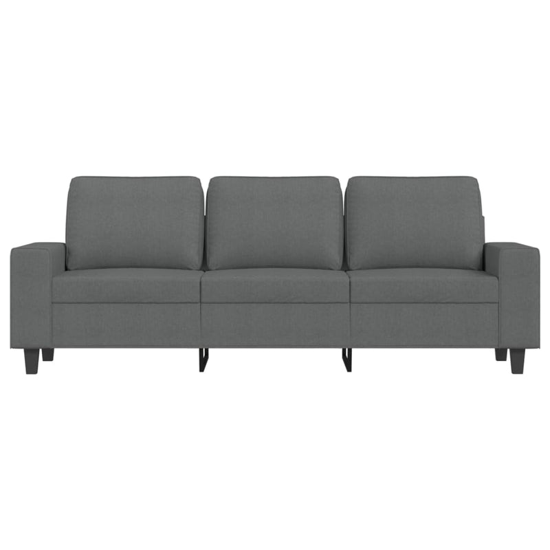 3-Sitzer-Sofa Dunkelgrau 180 cm Stoff