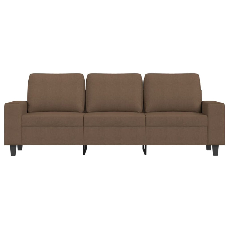 3-Sitzer-Sofa Braun 180 cm Stoff