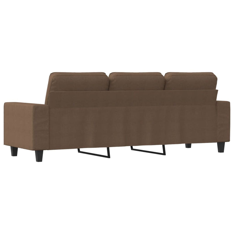 3-Sitzer-Sofa Braun 180 cm Stoff