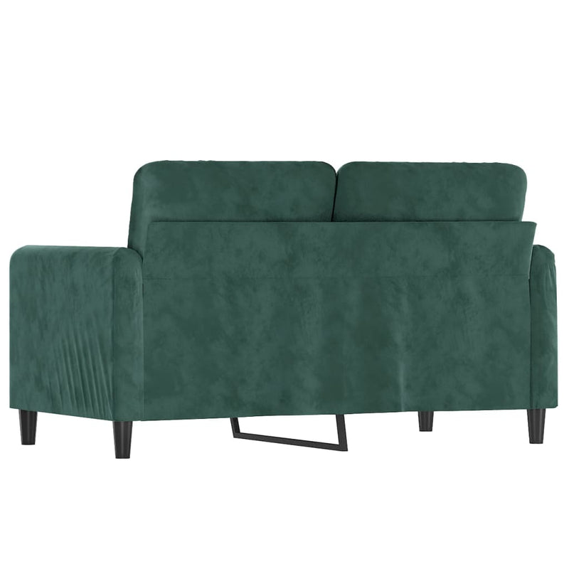 2-Sitzer-Sofa Dunkelgrün 120 cm Samt