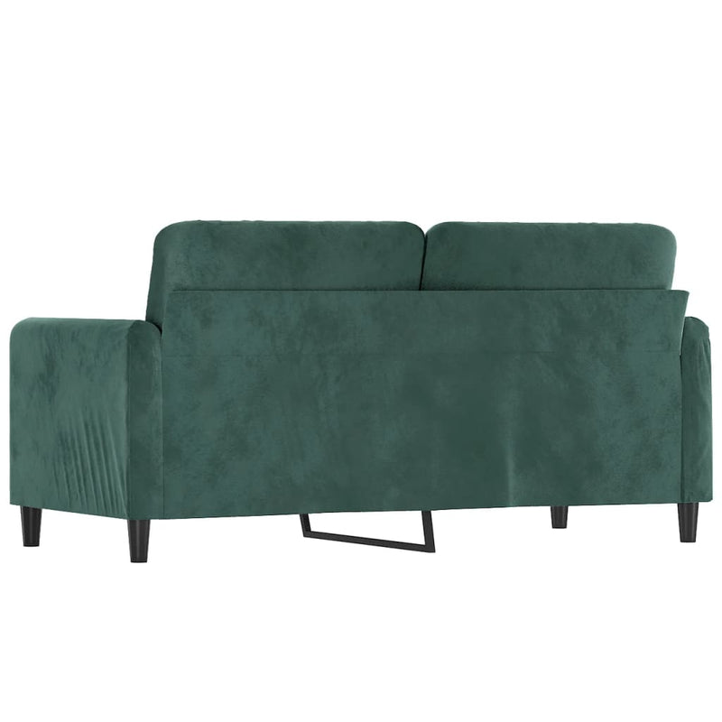 2-Sitzer-Sofa Dunkelgrün 140 cm Samt