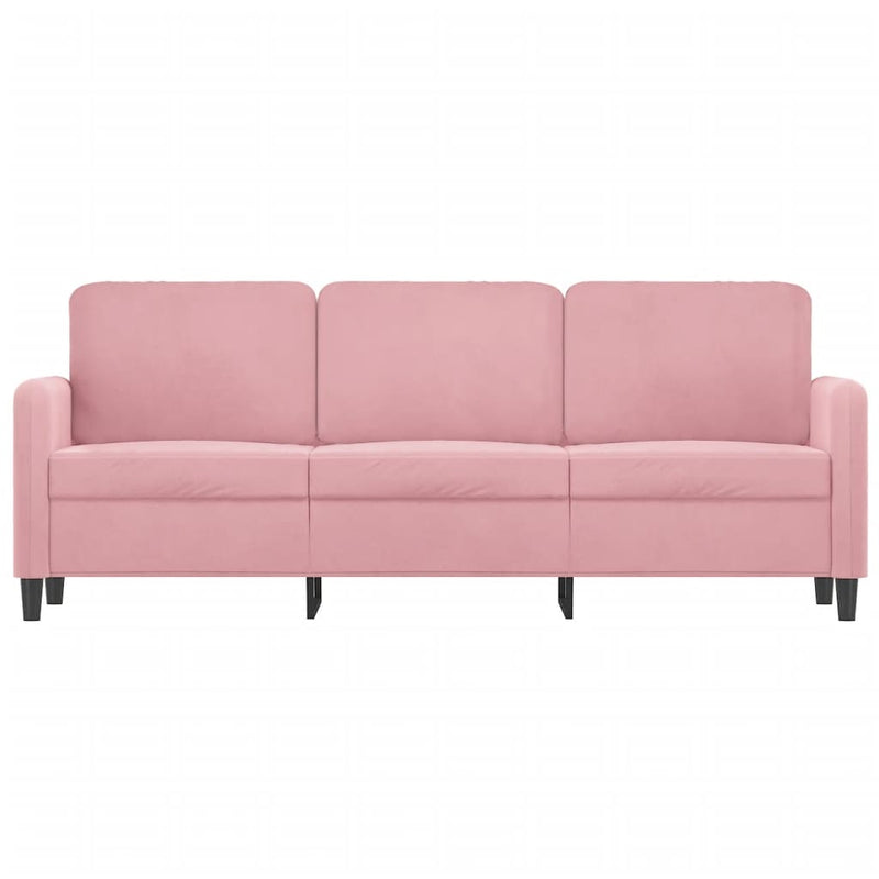 3-Sitzer-Sofa Rosa 180 cm Samt