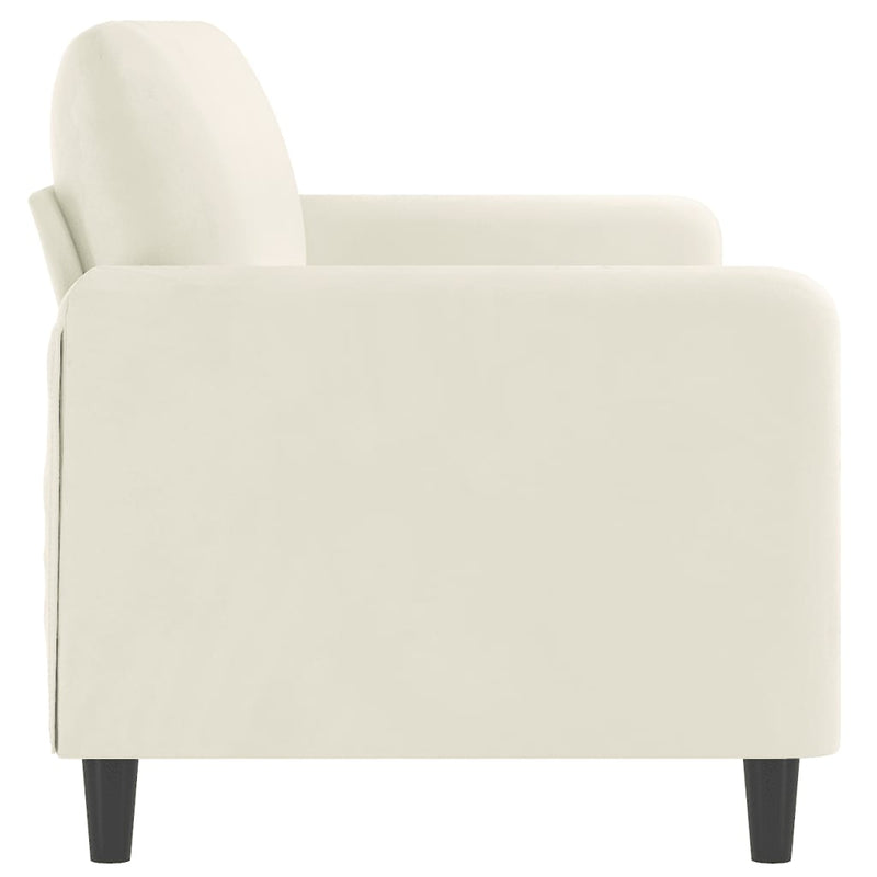 3-Sitzer-Sofa Creme 180 cm Samt