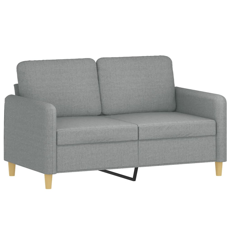 2-Sitzer-Sofa Hellgrau 120 cm Stoff