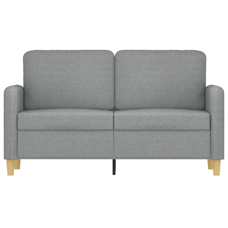 2-Sitzer-Sofa Hellgrau 120 cm Stoff