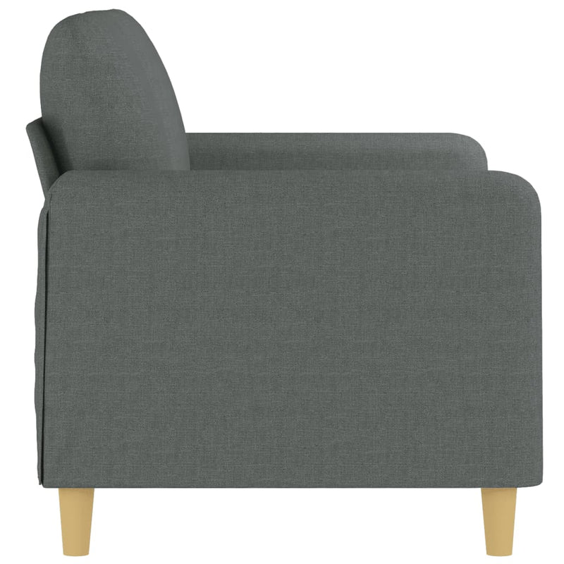 2-Sitzer-Sofa Dunkelgrau 120 cm Stoff