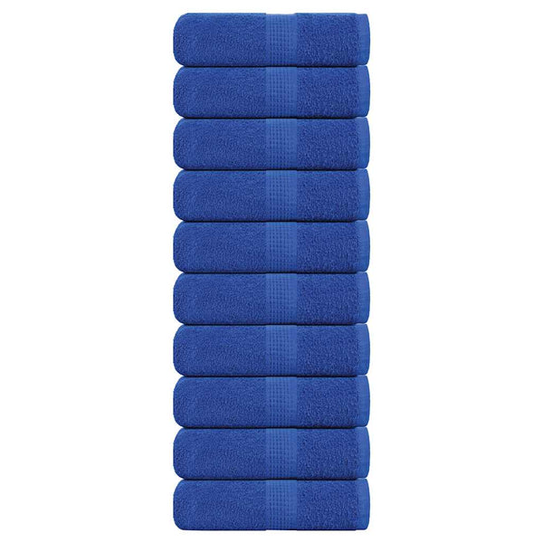 Seiftücher 10 Stk. Blau 30x30 cm 360 g/m² 100% Baumwolle