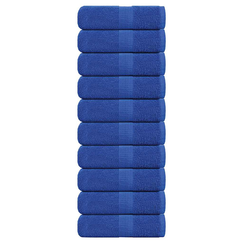 Seiftücher 10 Stk. Blau 30x30 cm 360 g/m² 100% Baumwolle