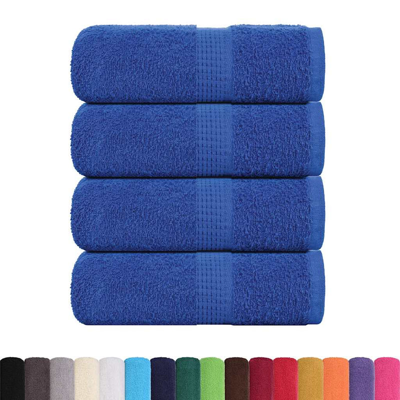 Gästetücher 4 Stk. Blau 30x50 cm 360 g/m² 100% Baumwolle