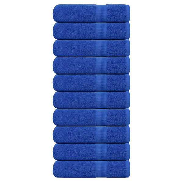 Duschtücher 10 Stk. Blau 70x140 cm 360 g/m² 100% Baumwolle