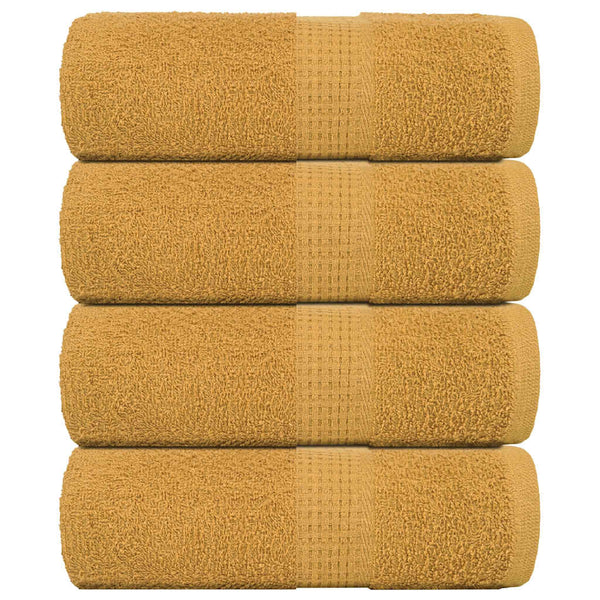 Seiftücher 4 Stk. Golden 30x30 cm 360 g/m² 100% Baumwolle