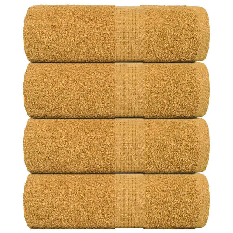 Seiftücher 4 Stk. Golden 30x30 cm 360 g/m² 100% Baumwolle