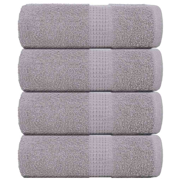 Seiftücher 4 Stk. Grau 30x30 cm 360 g/m² 100% Baumwolle